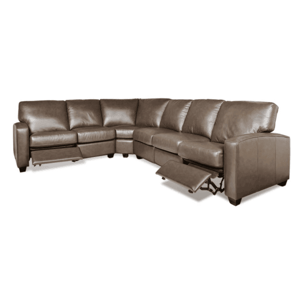 Dennison Leather Reclining Sectional