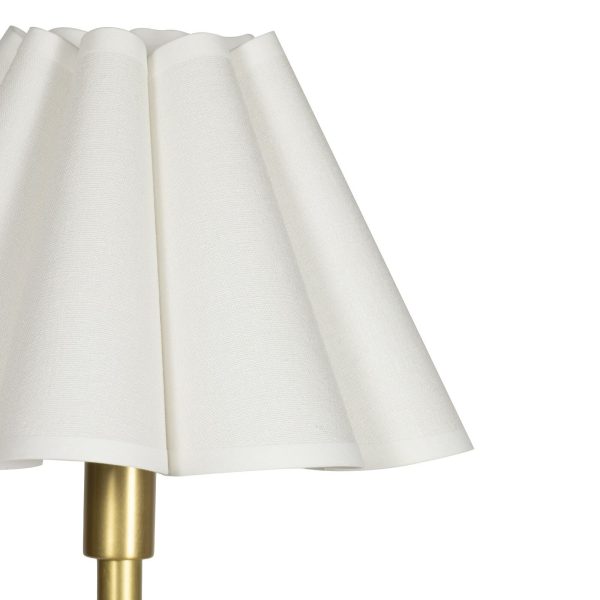 Polly Buffet Lamp - Ivory & Brass - Image 3