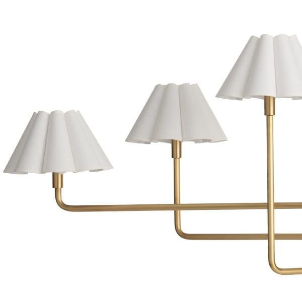 Polly Chandelier - Ivory & Brass - Image 3