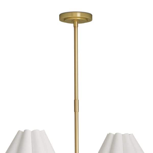 Polly Chandelier - Ivory & Brass - Image 4